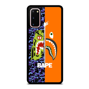 BAPE CAMO SHARK ZIPPER Samsung Galaxy S20 Case Cover BAPE CAMO SHARK ZIPPER Samsung Galaxy S20 Case Cover