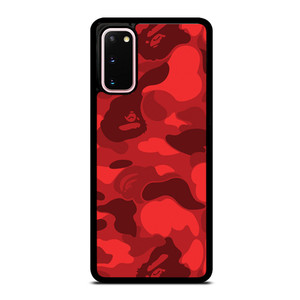 BAPE CAMO RED Samsung Galaxy S20 Case Cover