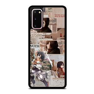 ATTACK ON TITAN MIKASA ACKERMAN COLLAGE Samsung Galaxy S20 Case Cover ATTACK ON TITAN MIKASA ACKERMAN COLLAGE Samsung Galaxy S20 Case Cover