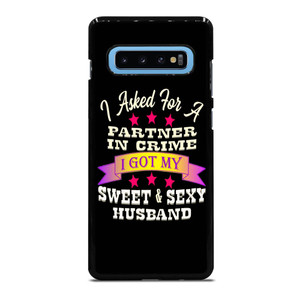 PARTNER IN CRIME HUSBAND Samsung Galaxy S10 Plus Case Cover