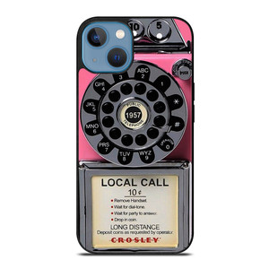 VINTAGE RETRO PAYPHONE PINK iPhone 13 Case Cover VINTAGE RETRO PAYPHONE PINK iPhone 13 Case Cover