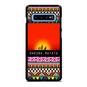 HAKUNA MATATA LION KING AZTEC 2 Samsung Galaxy S10 Plus Case Cover
