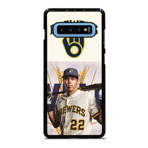 CHRISTIAN YELICH MILWAUKEE BREWERS 1 Samsung Galaxy S10 Plus Case Cover