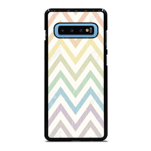 CHEVRON PATTERN RAINBOW COLOR Samsung Galaxy S10 Plus Case Cover
