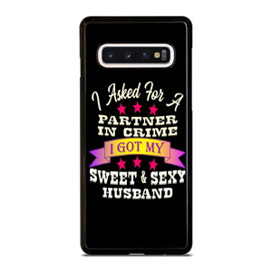 PARTNER IN CRIME HUSBAND Samsung Galaxy S10 Case Cover PARTNER IN CRIME HUSBAND Samsung Galaxy S10 Case Cover