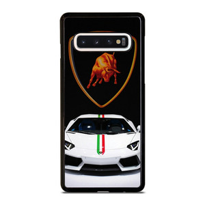 LAMBORGHINI WHITE CAR Samsung Galaxy S10 Case Cover LAMBORGHINI WHITE CAR Samsung Galaxy S10 Case Cover