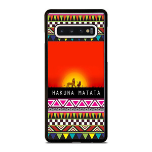 HAKUNA MATATA LION KING AZTEC 2 Samsung Galaxy S10 Case Cover