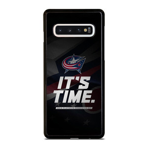 COLUMBUS BLUE JACKETS ITS TIME Samsung Galaxy S10 Case Cover COLUMBUS BLUE JACKETS ITS TIME Samsung Galaxy S10 Case Cover