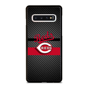 CINCINNATI REDS CARBON Samsung Galaxy S10 Case Cover CINCINNATI REDS CARBON Samsung Galaxy S10 Case Cover