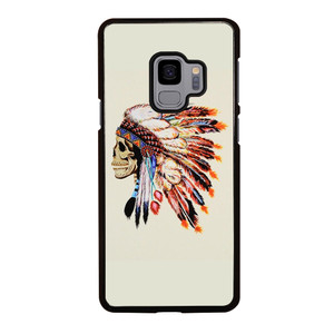 INDIAN FEATHER SKULL 2 Samsung Galaxy S9 Case Cover