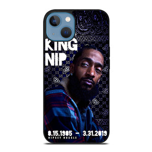 NIPSEY HUSSLE KING NIP iPhone 13 Case Cover NIPSEY HUSSLE KING NIP iPhone 13 Case Cover
