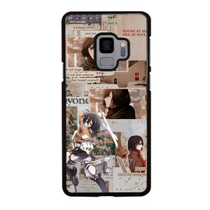 ATTACK ON TITAN MIKASA ACKERMAN COLLAGE Samsung Galaxy S9 Case Cover ATTACK ON TITAN MIKASA ACKERMAN COLLAGE Samsung Galaxy S9 Case Cover