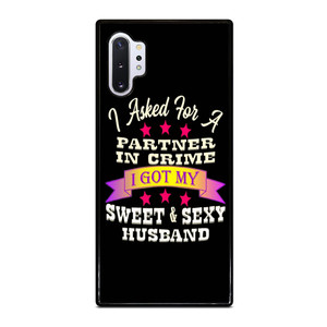 PARTNER IN CRIME HUSBAND Samsung Galaxy Note 10 Plus Case Cover PARTNER IN CRIME HUSBAND Samsung Galaxy Note 10 Plus Case Cover