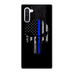THIN BLUE LINE PUNISHER BLACK Samsung Galaxy Note 10 Case Cover THIN BLUE LINE PUNISHER BLACK Samsung Galaxy Note 10 Case Cover