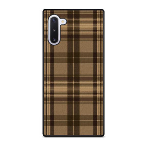 PLAID BROWN 1 Samsung Galaxy Note 10 Case Cover PLAID BROWN 1 Samsung Galaxy Note 10 Case Cover