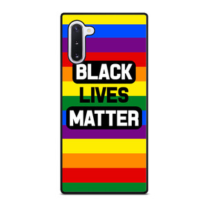 BLACK LIVES MATTER RAINBOW Samsung Galaxy Note 10 Case Cover BLACK LIVES MATTER RAINBOW Samsung Galaxy Note 10 Case Cover