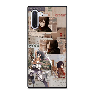 ATTACK ON TITAN MIKASA ACKERMAN COLLAGE Samsung Galaxy Note 10 Case Cover ATTACK ON TITAN MIKASA ACKERMAN COLLAGE Samsung Galaxy Note 10 Case Cover