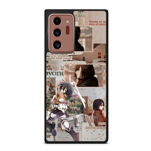 ATTACK ON TITAN MIKASA ACKERMAN COLLAGE Samsung Galaxy Note 20 Ultra Case Cover ATTACK ON TITAN MIKASA ACKERMAN COLLAGE Samsung Galaxy Note 20 Ultra Case Cover