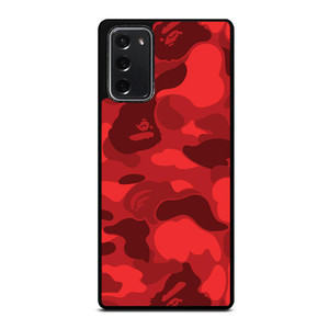 BAPE CAMO RED Samsung Galaxy Note 20 Case Cover