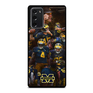 MICHIGAN WOLVERINES SQUAD Samsung Galaxy Note 20 Case Cover MICHIGAN WOLVERINES SQUAD Samsung Galaxy Note 20 Case Cover