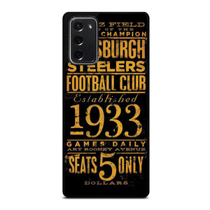 PITTSBURGH STEELERS 1933 FANS Samsung Galaxy Note 20 Case Cover PITTSBURGH STEELERS 1933 FANS Samsung Galaxy Note 20 Case Cover