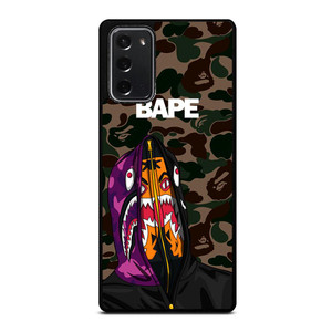 BAPE CAMO SHARK 2 Samsung Galaxy Note 20 Case Cover BAPE CAMO SHARK 2 Samsung Galaxy Note 20 Case Cover
