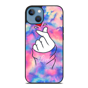 CUTE HEART FINGER MARBLE iPhone 13 Case Cover CUTE HEART FINGER MARBLE iPhone 13 Case Cover