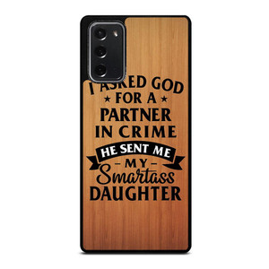 PARTNER IN CRIME DAUGHTER Samsung Galaxy Note 20 Case Cover PARTNER IN CRIME DAUGHTER Samsung Galaxy Note 20 Case Cover