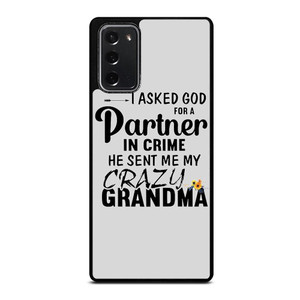 PARTNER IN CRIME GRANDMA 1 Samsung Galaxy Note 20 Case Cover PARTNER IN CRIME GRANDMA 1 Samsung Galaxy Note 20 Case Cover