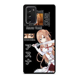 ASUNA YUUKI SAO ANIME Samsung Galaxy Note 20 Case Cover ASUNA YUUKI SAO ANIME Samsung Galaxy Note 20 Case Cover