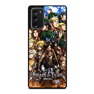 ATTACK ON TITAN CHARACTER Samsung Galaxy Note 20 Case Cover ATTACK ON TITAN CHARACTER Samsung Galaxy Note 20 Case Cover