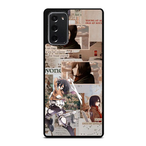 ATTACK ON TITAN MIKASA ACKERMAN COLLAGE Samsung Galaxy Note 20 Case Cover ATTACK ON TITAN MIKASA ACKERMAN COLLAGE Samsung Galaxy Note 20 Case Cover