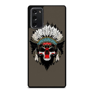 INDIAN FEATHER SKULL Samsung Galaxy Note 20 Case Cover INDIAN FEATHER SKULL Samsung Galaxy Note 20 Case Cover