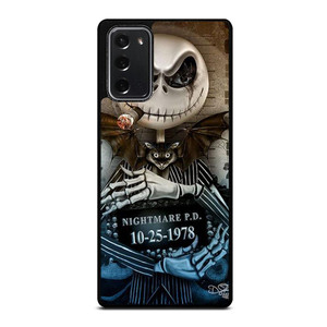 JACK SKELLINGTON NIGHTMARE BEFORE CHRISTMAS Samsung Galaxy Note 20 Case Cover JACK SKELLINGTON NIGHTMARE BEFORE CHRISTMAS Samsung Galaxy Note 20 Case Cover