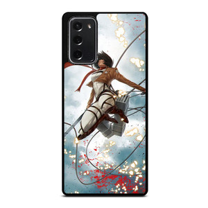 MIKASA ACKERMAN ATTACK ON TITAN Samsung Galaxy Note 20 Case Cover MIKASA ACKERMAN ATTACK ON TITAN Samsung Galaxy Note 20 Case Cover