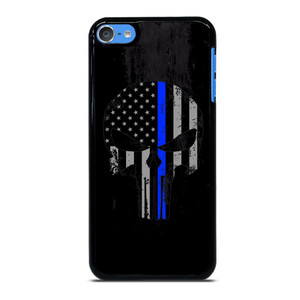 THIN BLUE LINE PUNISHER BLACK iPod Touch 7 Case Cover THIN BLUE LINE PUNISHER BLACK iPod Touch 7 Case Cover