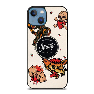 SAILOR JERRY TATTOO LOGO iPhone 13 Case Cover SAILOR JERRY TATTOO LOGO iPhone 13 Case Cover