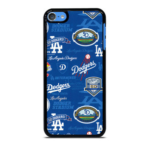LOS ANGELES DODGERS LOGO COLLAGE iPod Touch 7 Case Cover LOS ANGELES DODGERS LOGO COLLAGE iPod Touch 7 Case Cover