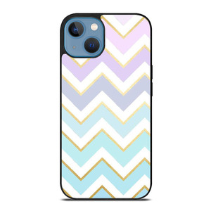 OMBRE PASTEL CHEVRON PATTERN iPhone 13 Case Cover