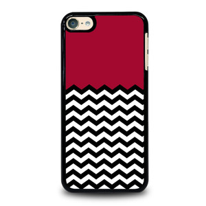 COLOR BLOCK DARK RED CHEVRON iPod Touch 6 Case Cover