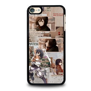 ATTACK ON TITAN MIKASA ACKERMAN COLLAGE iPod Touch 6 Case Cover