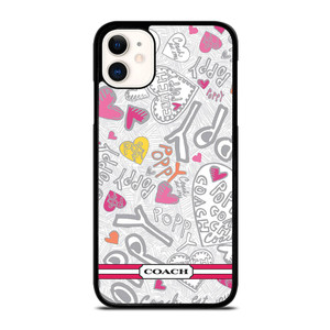 COACH STRIPE LOGO iPhone 11 Case Cover COACH STRIPE LOGO iPhone 11 Case Cover