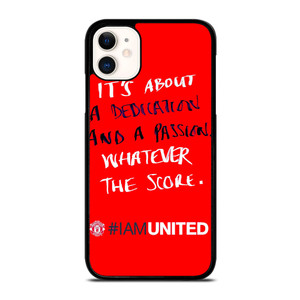MANCHESTER UNITED I AM UNITED iPhone 11 Case Cover