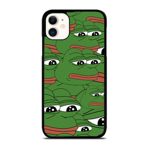 PEPE THE SMUG FROG PATTERN iPhone 11 Case Cover