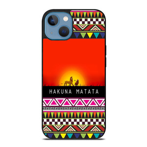 HAKUNA MATATA LION KING AZTEC 2 iPhone 13 Case Cover