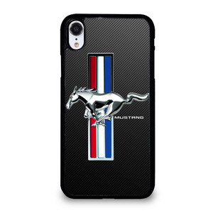 FORD MUSTANG GT LOGO CARBON iPhone XR Case Cover