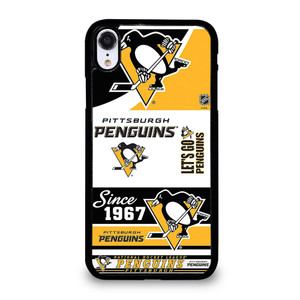 PITTSBURGH PENGUINS LOGO COLLAGE iPhone XR Case Cover
