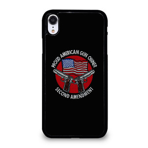 SECOND AMENDMENT AMERICAN GUN LOGO iPhone XR Case Cover