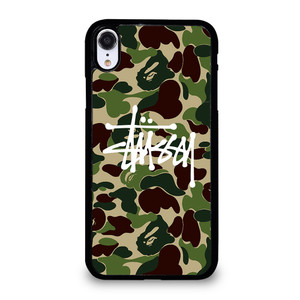 STUSSY BAPE CAMO iPhone XR Case Cover STUSSY BAPE CAMO iPhone XR Case Cover