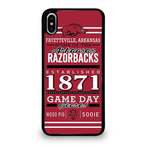 ARKANSAS RAZORBACKS 1871 iPhone XS Max Case Cover ARKANSAS RAZORBACKS 1871 iPhone XS Max Case Cover